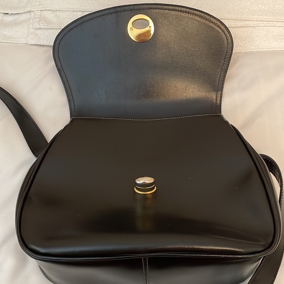 Luana Italy  black womens bag with long adjustable strap. Excellent condition. - Picture 5 of 12